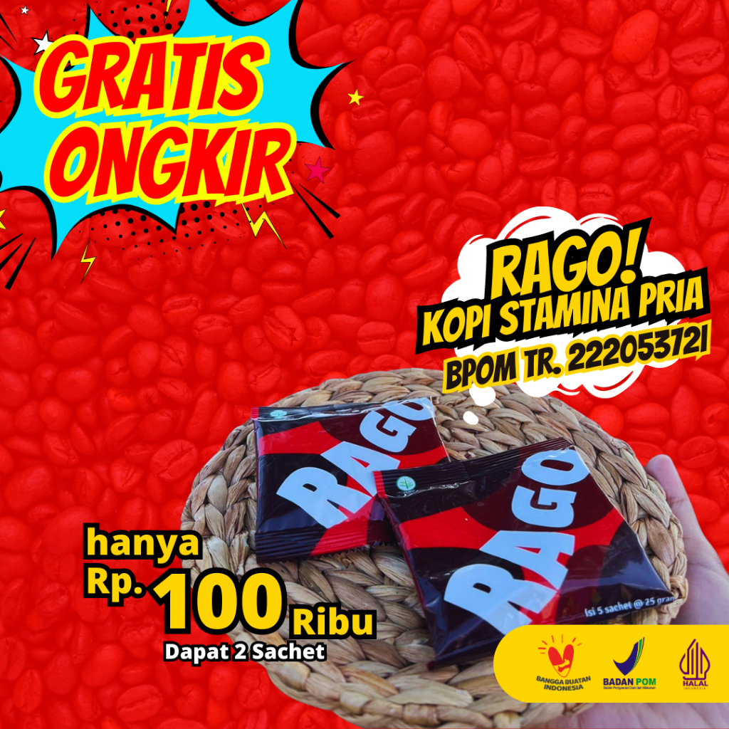 Rago Coffee Original BPOM Halal Kopi Kuat Stamina Kopi Rago