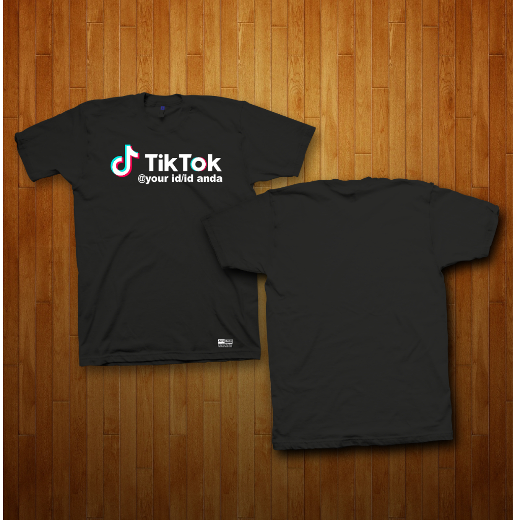 Aerodistro - Kaos Custom Nama Tiktok/Kaos Tiktok Custome ID