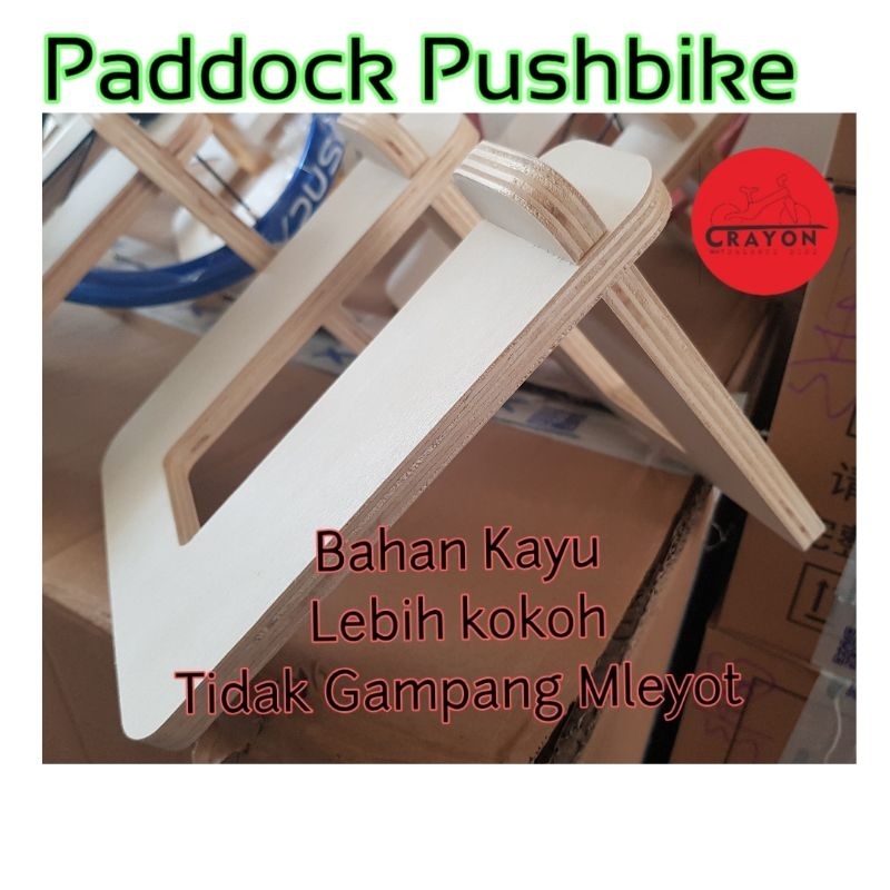 paddock pushbike bahan kayu