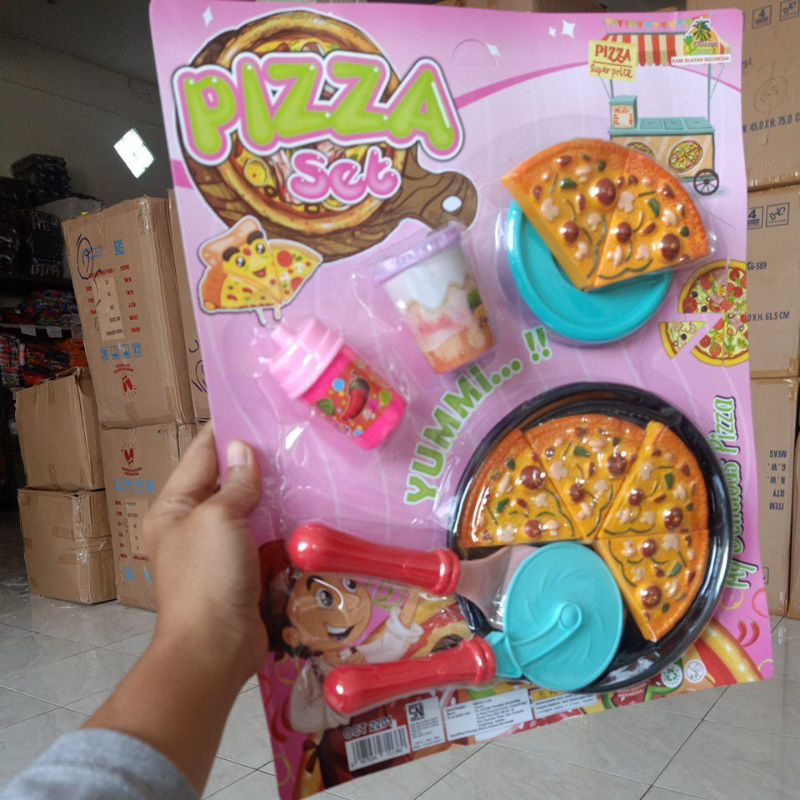 Mainan anak perempuan Pizza potong OCT2500 OCT2201 OCT2423