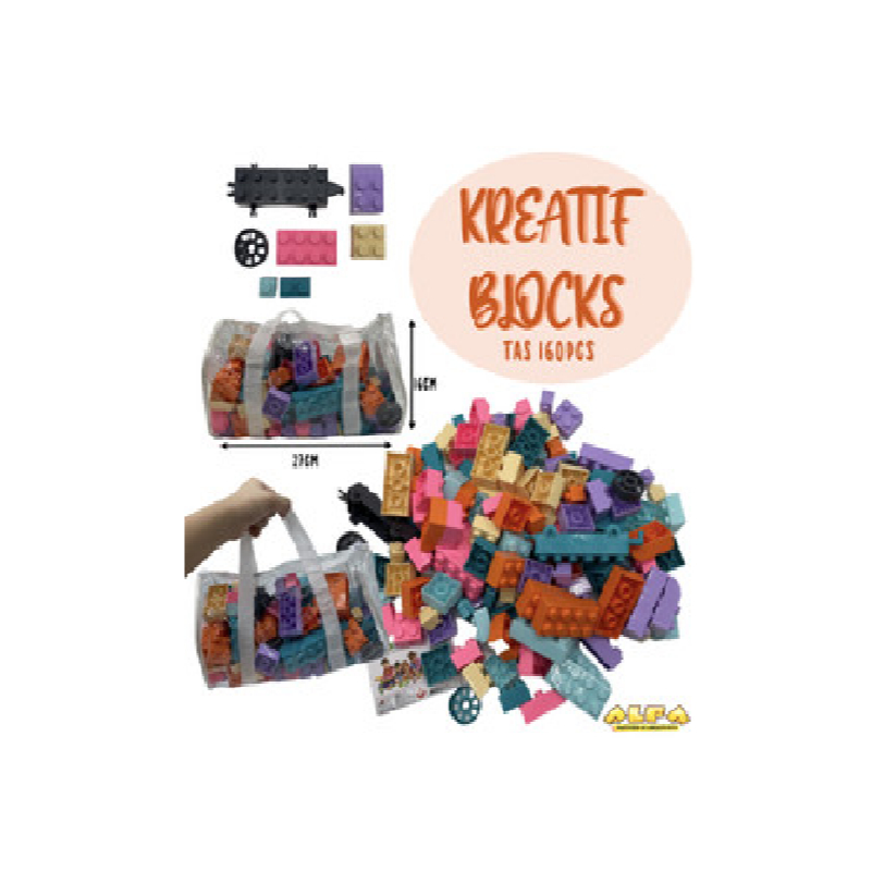 Mainan ALFA Puzzle Smart Block 160pcs BOX JM92011-T160