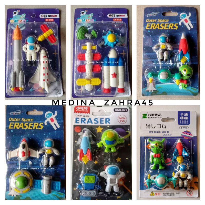 Penghapus Model Astronot-Antariksa Mainan Edukasi Anak