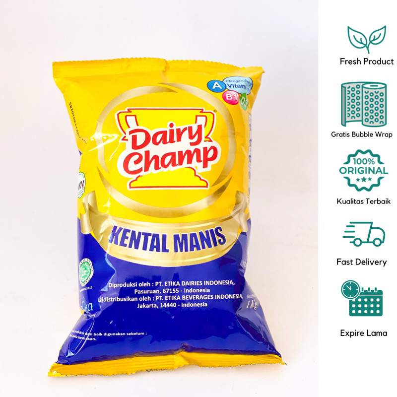 

Dairy Champ Susu Kental Manis Bantal 1 kg