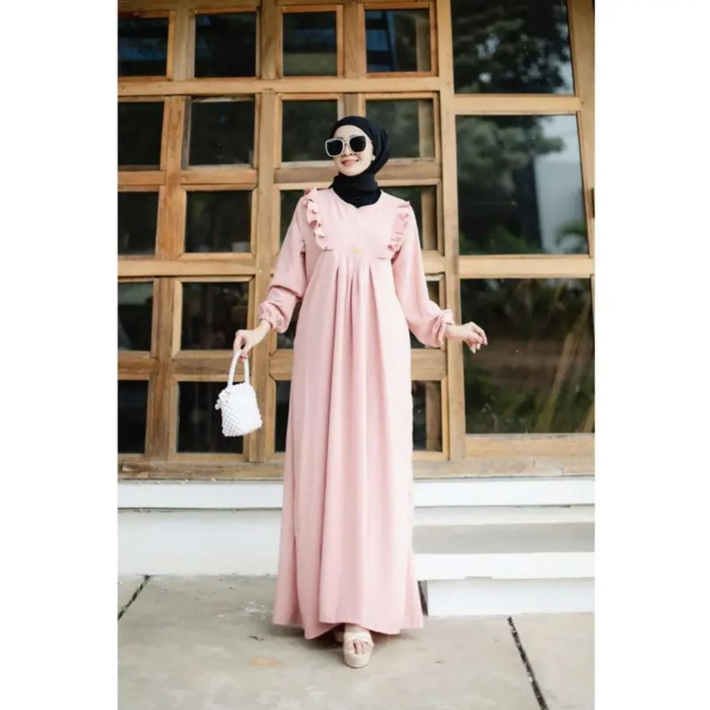 ELMIRA DRESS // GAMIS MUSLIMAH CRINCLE AIRFLOW