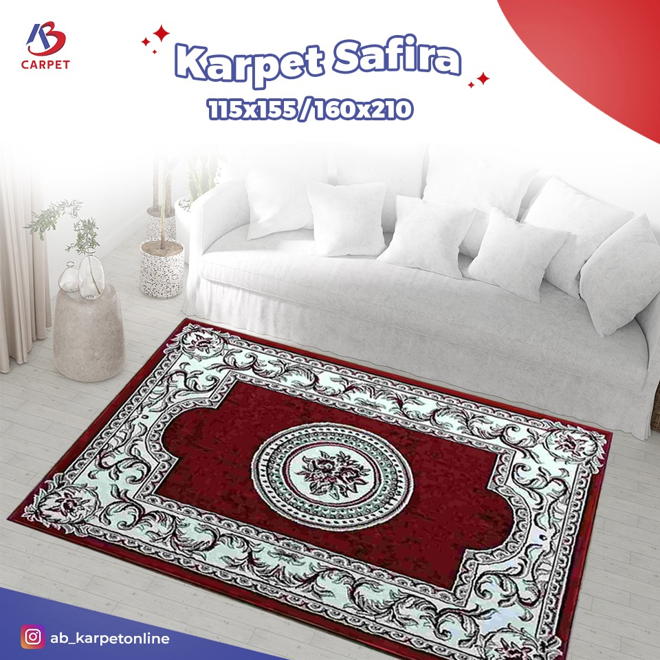 PERMADANI SHAFIRA 190 x 260 / Karpet Shafira motif Classic Turkey ukuran 190x260