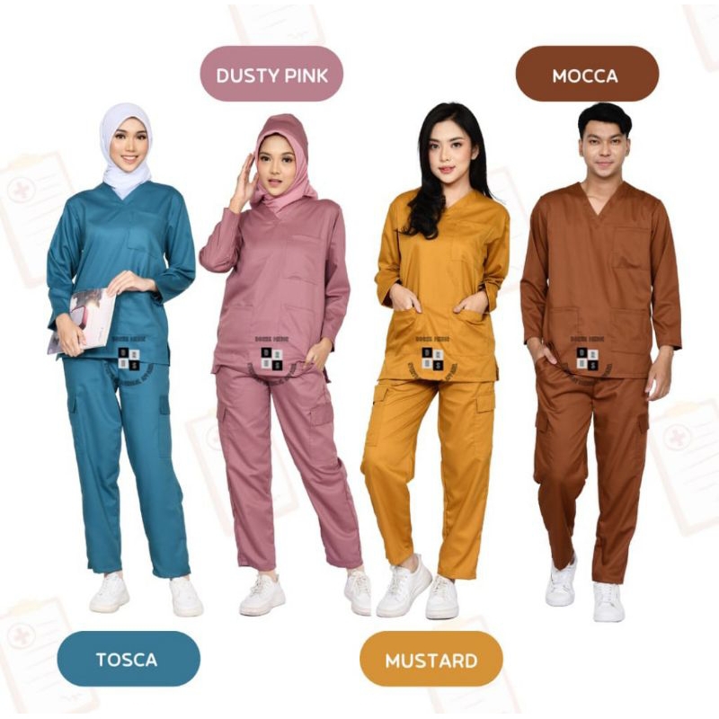 BAJU OKA MEDIS CELANA CARGO,PREMIUM ORG,edisi promo..