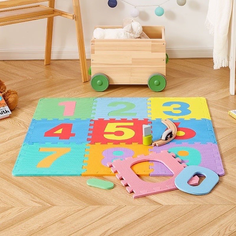 Matras Karpet Puzzel Motif Bisa Lepas Pasang Alas Bermain Anak - anak Playmate