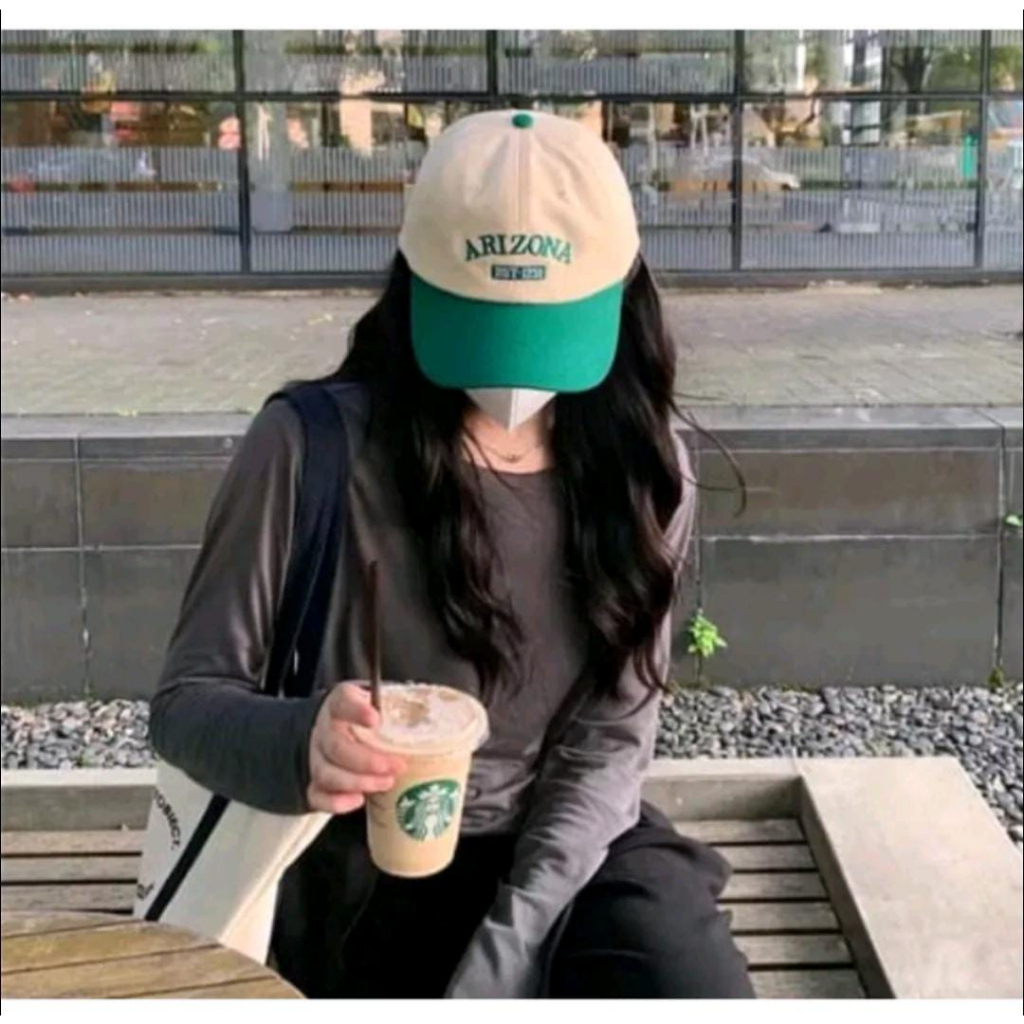 Topi Baseball Kombinasi Dua Warna Logo Bordir Arizona Kekinian Topi Baseball Distro Unisex