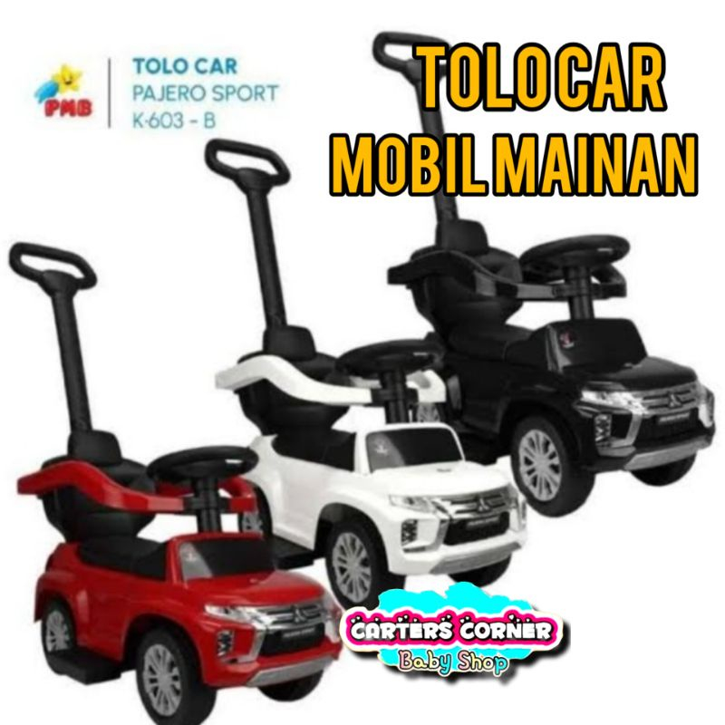 MAINAN ANAK MOBIL MOBILAN DORONG TOLOCAR PMB MOBIL AKI ANAK TOLO CAR MAINAN MOBIL DORONG MANUAL 603 / 603 B/ 601/601 B/601-C/606 B/ 3006