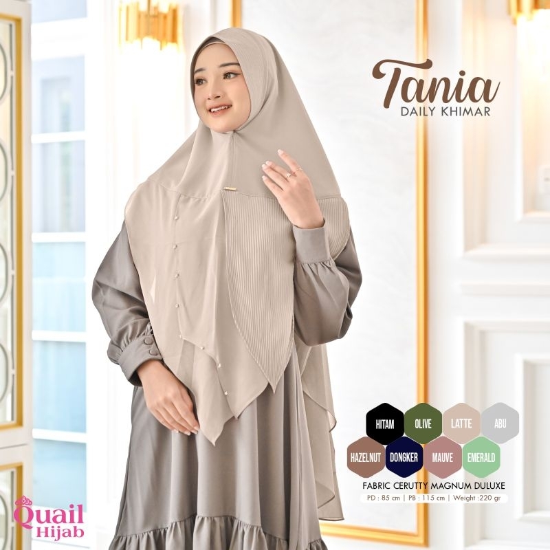 TANIA QUAIL HIJAB KHIMAR PESTA KHIMAR KONDANGAN DAILY KHIMAR