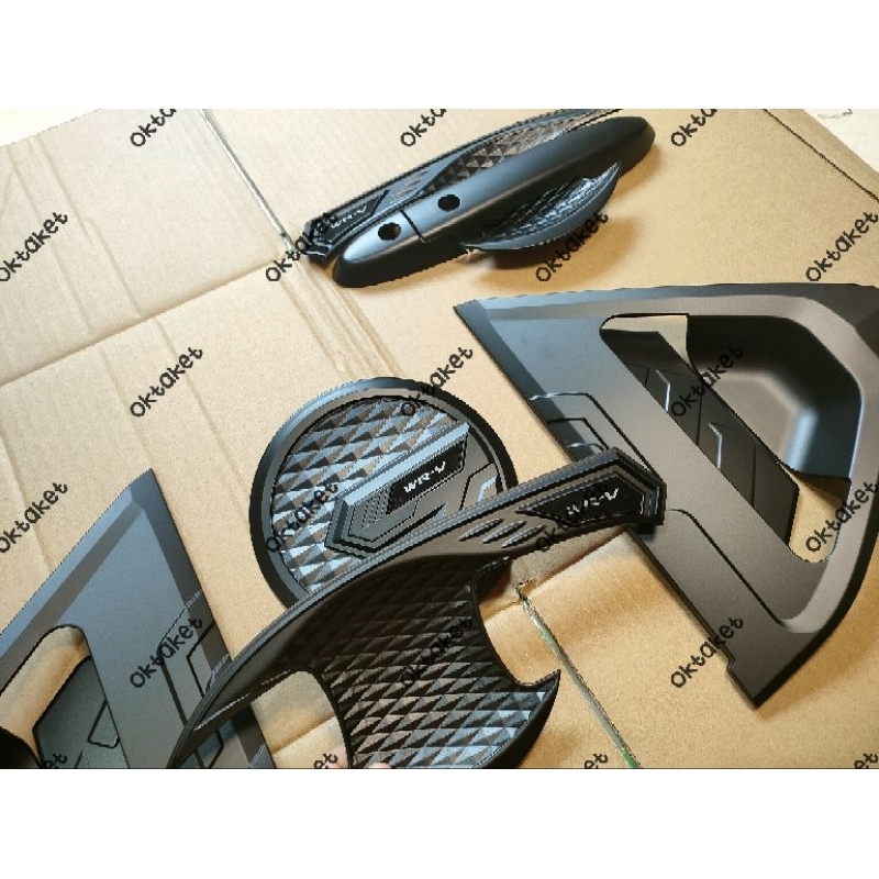 paket outer handle tank cover depan belakang Honda WRV 2022 2023 2024 diamond full hitam