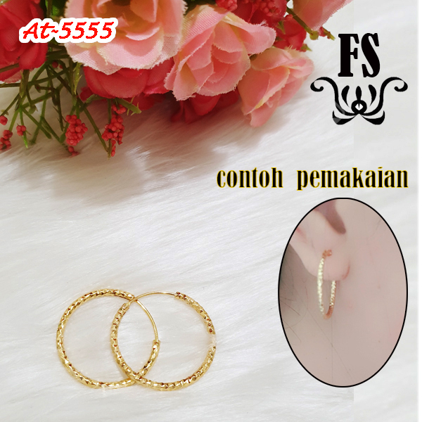 Anting Desi DAN ANTING HOOP Xuping Gold