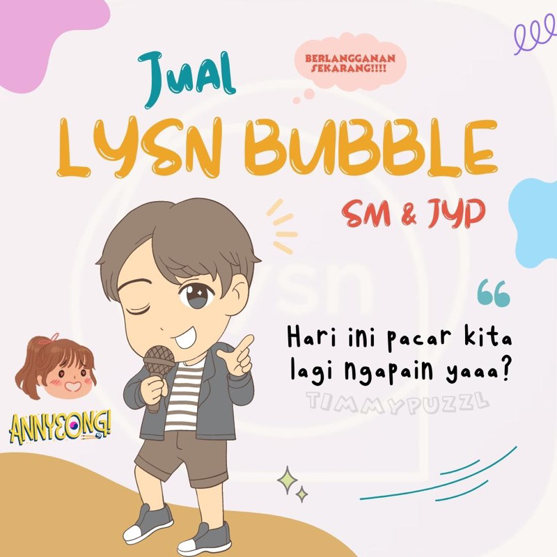 TIKET LYSN BUBBLE SM RV AESPA EXO NCT WAYV LUCAS