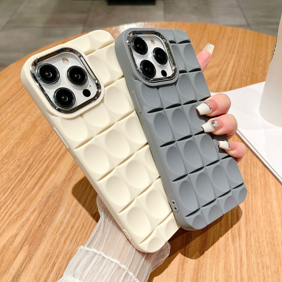 Korean 3D Chocolate Cube Case IPhone 7 8 PLUS SE 2 3 X XR 11 PRO MAX 12 PRO MAX