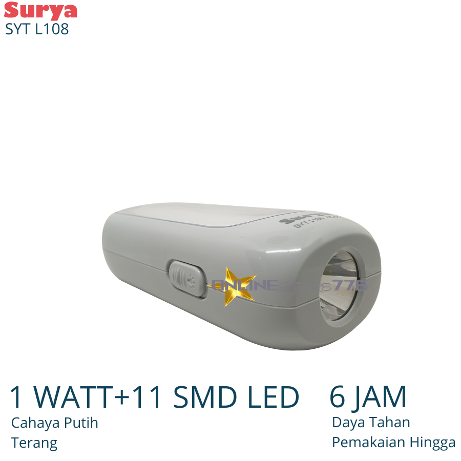 Senter Surya SYT L108 / L-108 / Senter Emergency LED / Senter Cas