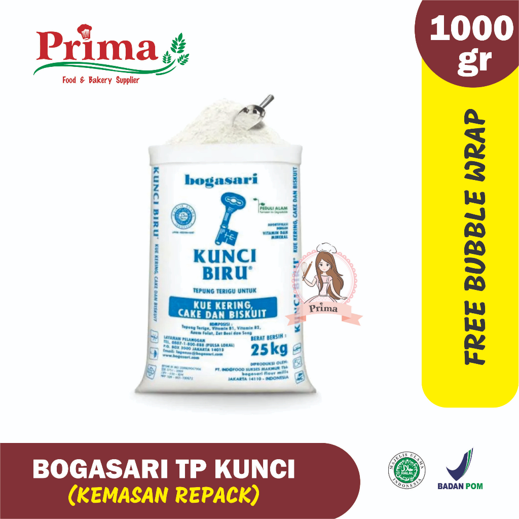 

Tepung - Protein Rendah - Kunci - 1kg