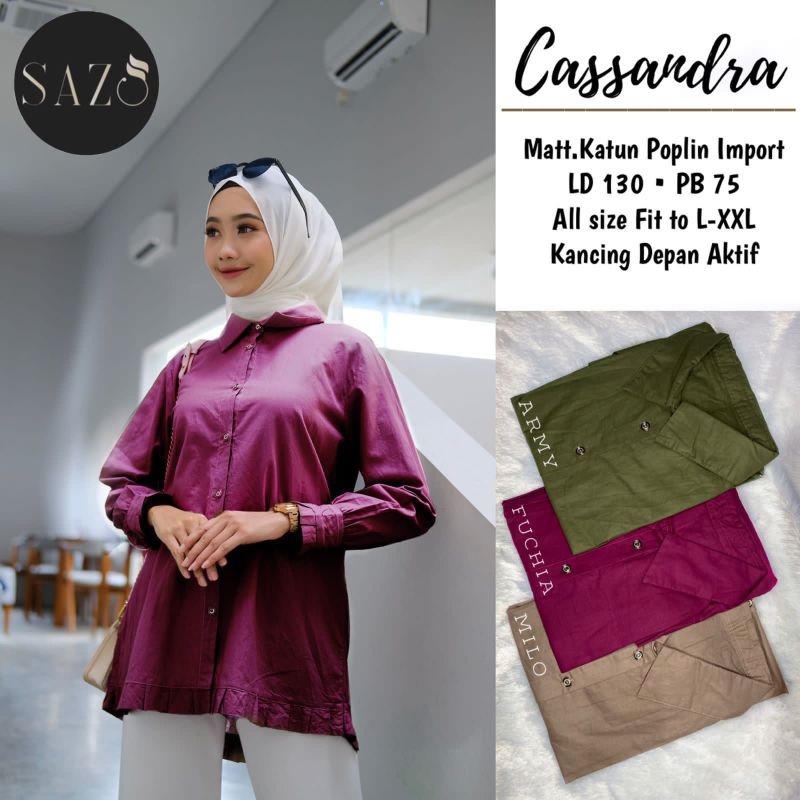 (BISA COD)CASSANDRA BLOUSE WANITA TERBARU