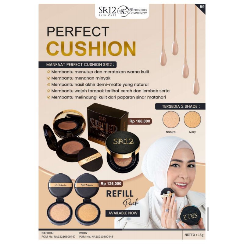 Cushion SR12 Bedak Sultan Bedak Cair