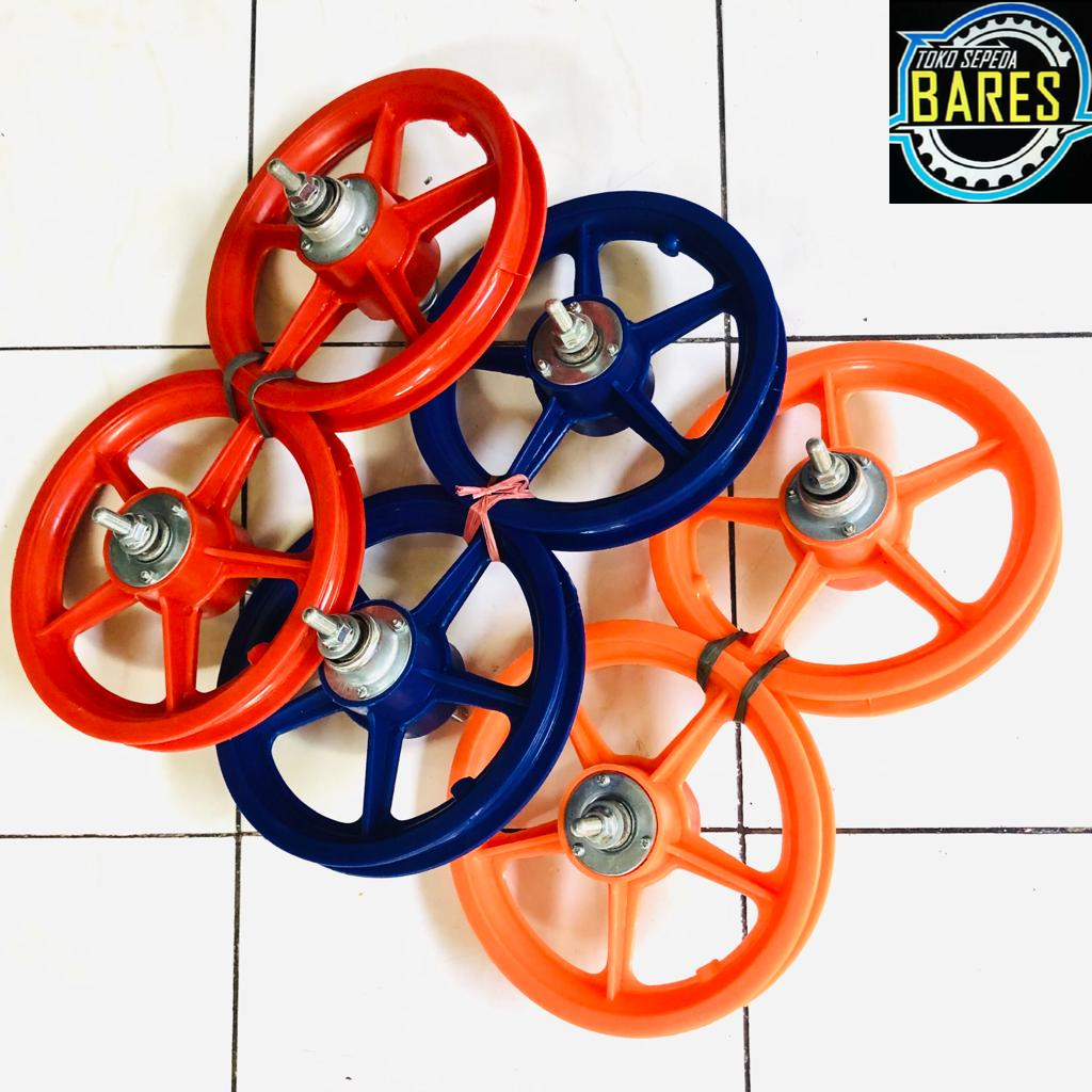 Roda Velg Sepeda BMX / Mini Anak 12 / Wheel Set Bintang / Racing