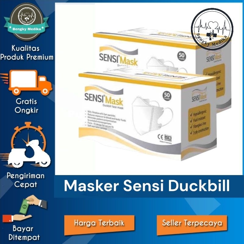 Masker Sensi Duckbill isi 50   Sensi Duckbill