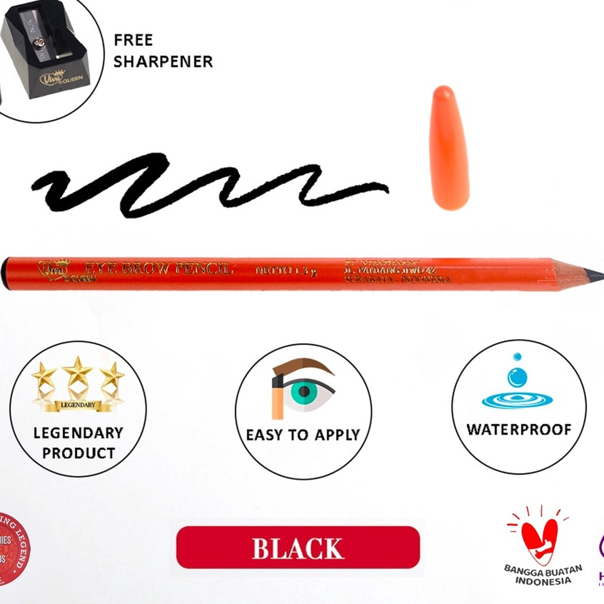 JT - Viva Queen Eye Brow Pencil Limited Edition / Pensil Alis Viva Queen