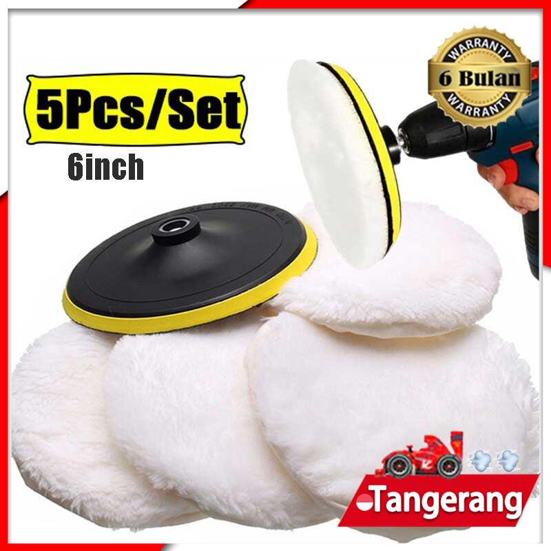 5pcs/Set Polish Body Mobil Wool Pad 6inch Pad Wol Poles Dengan Material Yang Lembut 80mm