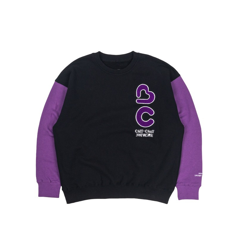 BASED CLUB Crewneck - Consistensy - Black/Lilac