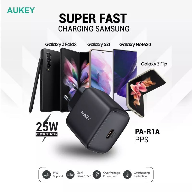 Aukey PA-R1A Minima Nano Charger 25w PD 3.0 with PPS