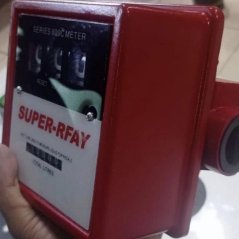 (UTC) Super-RFAY aluminium diesel meter solar 3 digit pipa 1inch