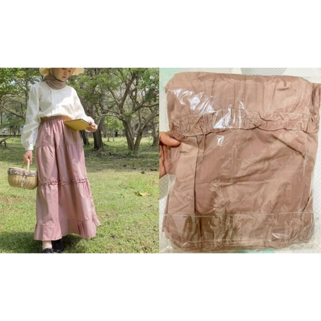 Preloved Anna Ruffles Skirt by himeka vintage