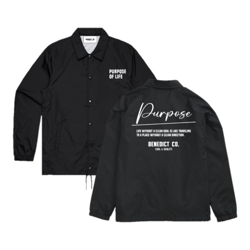COACH JACKET "PURPOSE OF LIFE" BENEDICT CLOTHING