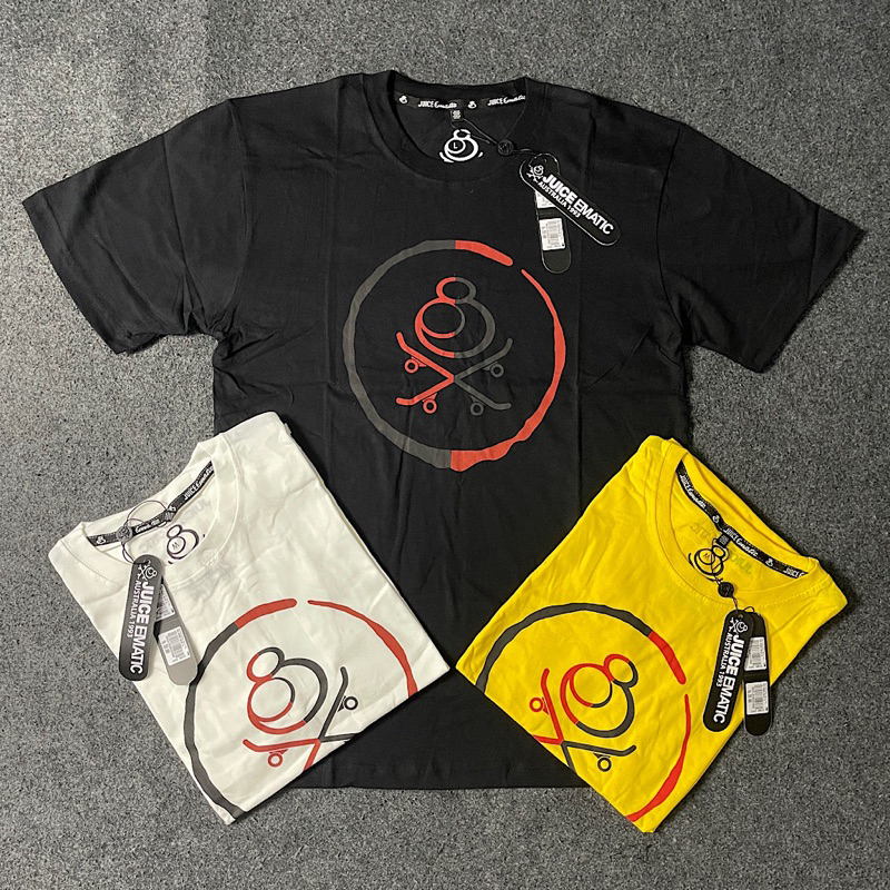 BAJU KAOS CASUAL JUICE EMATIC SURF DISKON PLANET