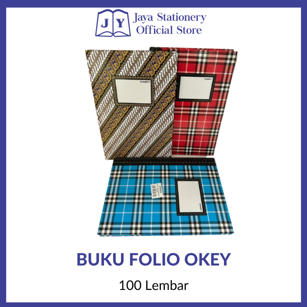 

Buku Folio merk Okey hard cover