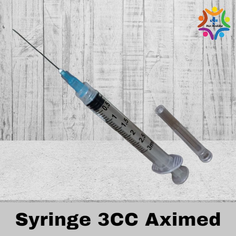 1Pcs Syringe 3CC Aximed  Spuit Aximed Suntikan Aximed