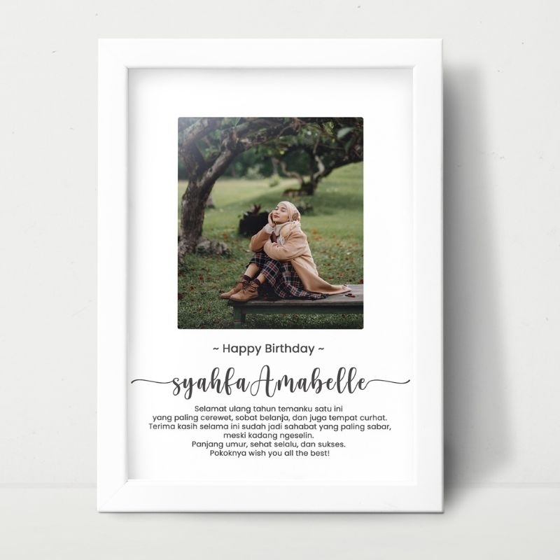 Kado Ulang tahun Kado Pernikahan Kado wisuda frame bunga kering, Gift Foto Aesthetic Murah, Kado Ulang Tahun Cewek Dan Cowok 1 Paket