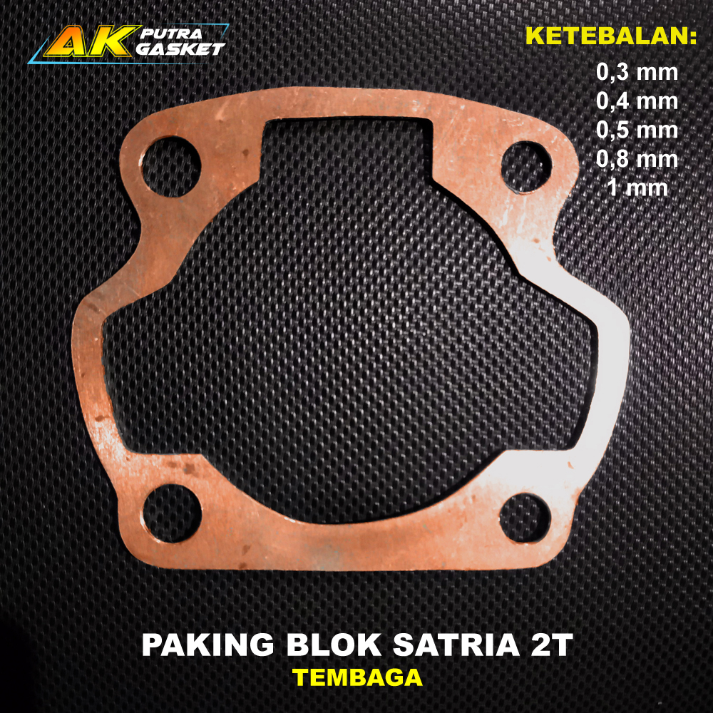 Paking Blok Satria 2T Tembaga / Packing Perpak Gasket Suzuki Satria 2 Tak