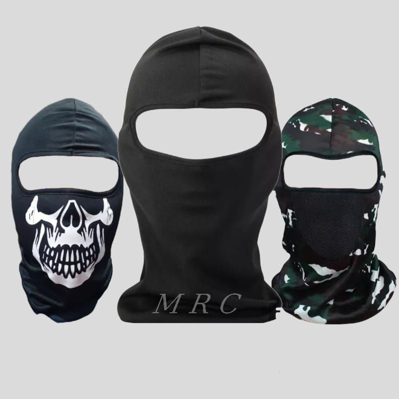 Masker Balaclava Black Racing Original Masker Ninja Masker Motor