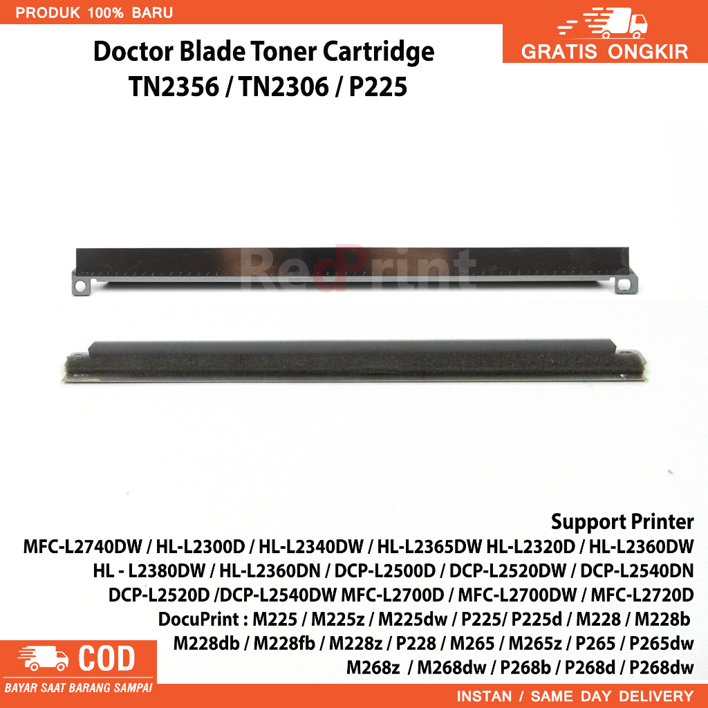 Doctor Blade Cartridge TN2356 printer Brother DCP-L2540dw, L2540, MFC-L2700dw, L2700d, L2740DW, HL-2360DN