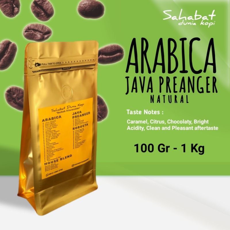 

Kopi Arabica Java Preanger Natural 100% Kualitas Terbaik