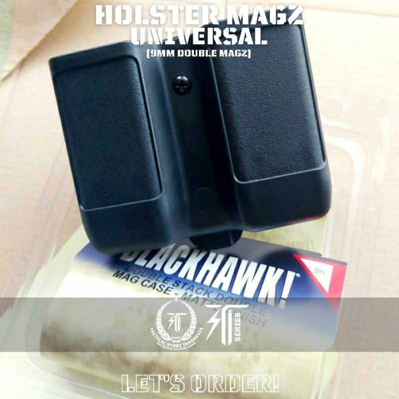 Holster Magazen Double Universal / Magazine Pouch / Kotak Tempat Magazine