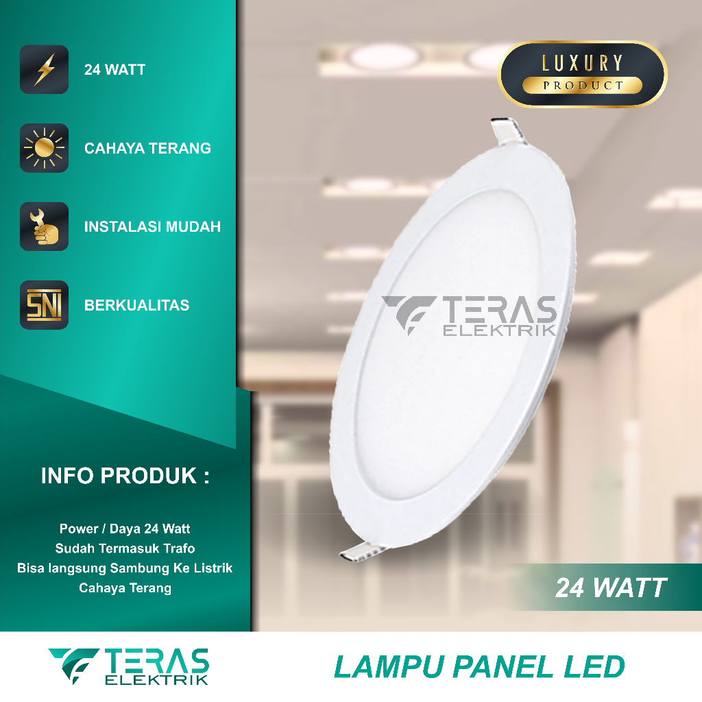 Lampu downlight panel led Inbow 24 Watt lampu plafon downlight 24w