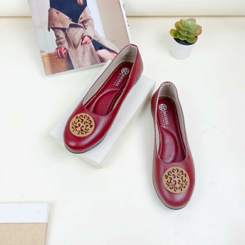 Sepatu Flatshoes Kulit Sapi