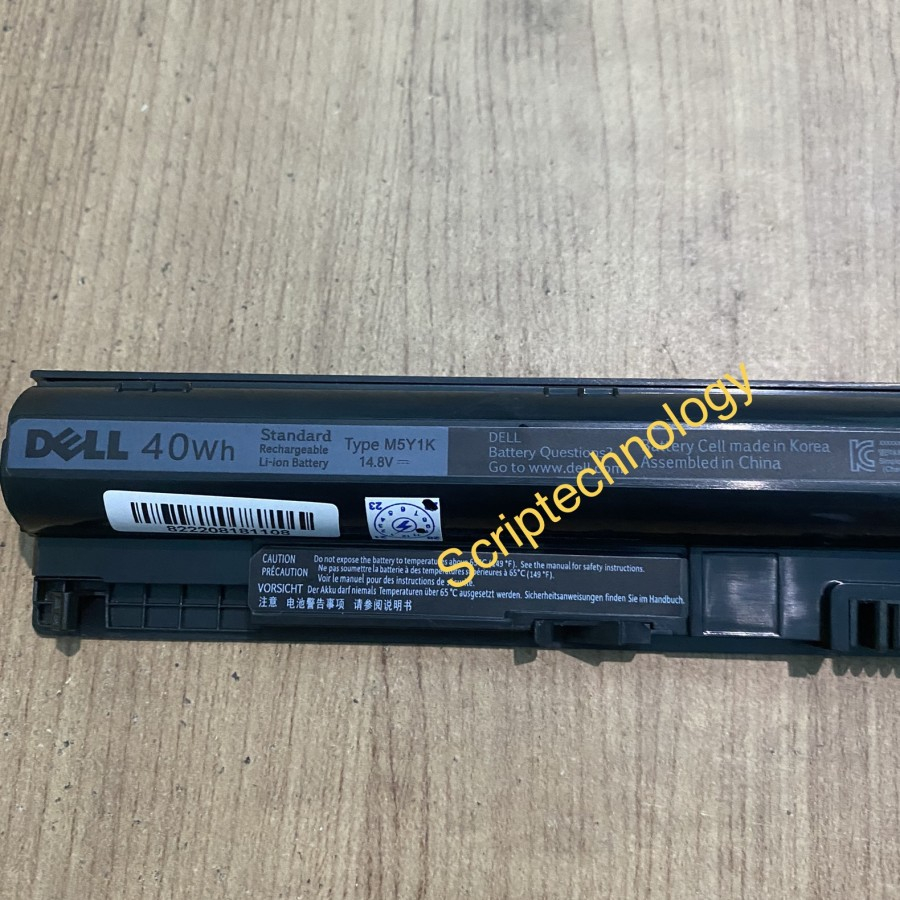 Baterai Ori Dell Inspiron 14 5451 5455 5458 5459 14-3451 M5Y1K 40wh