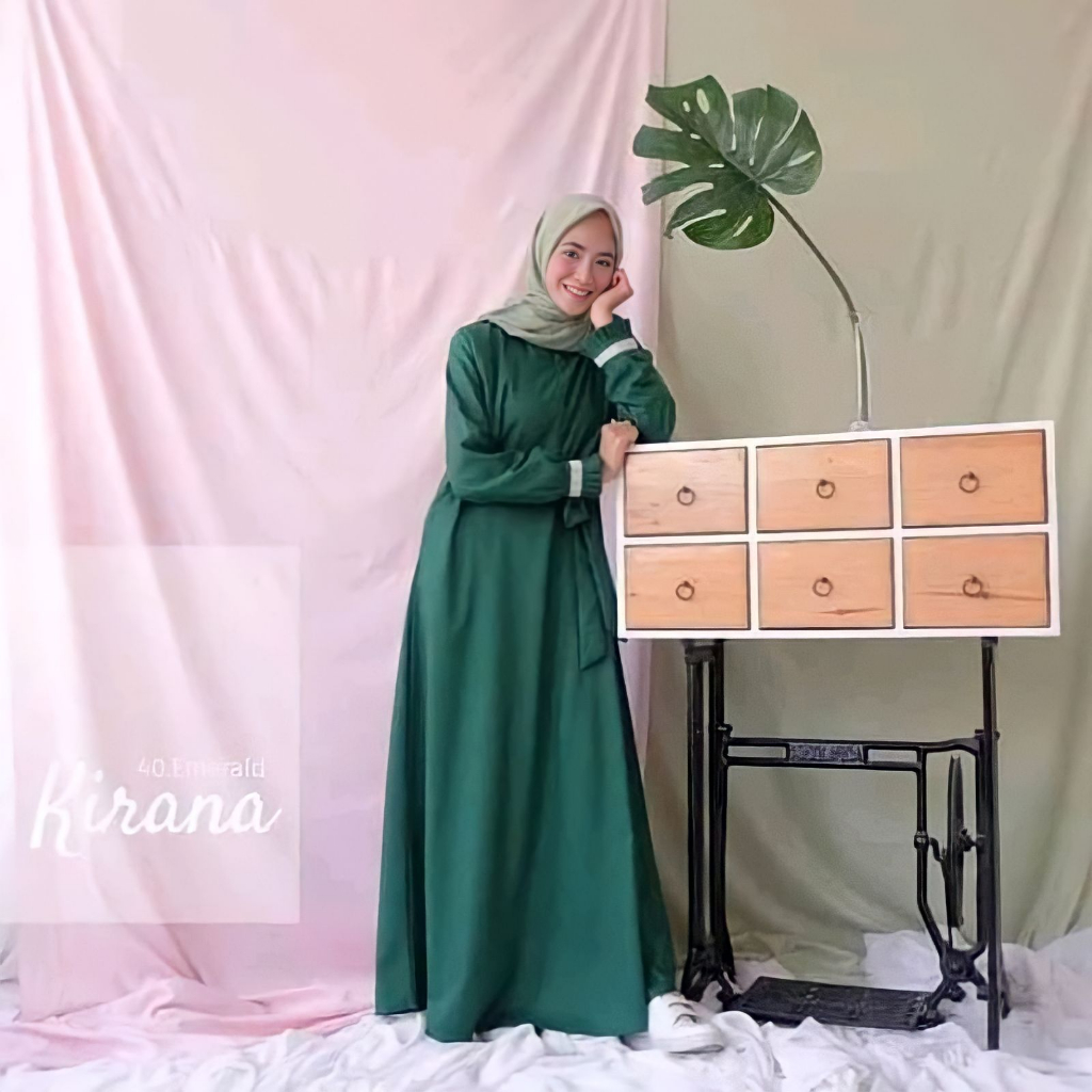 Gamis Katun Polos Dress Toyobo Madina Remaja Terbaru Kekinian Brukat Premium Jumbo