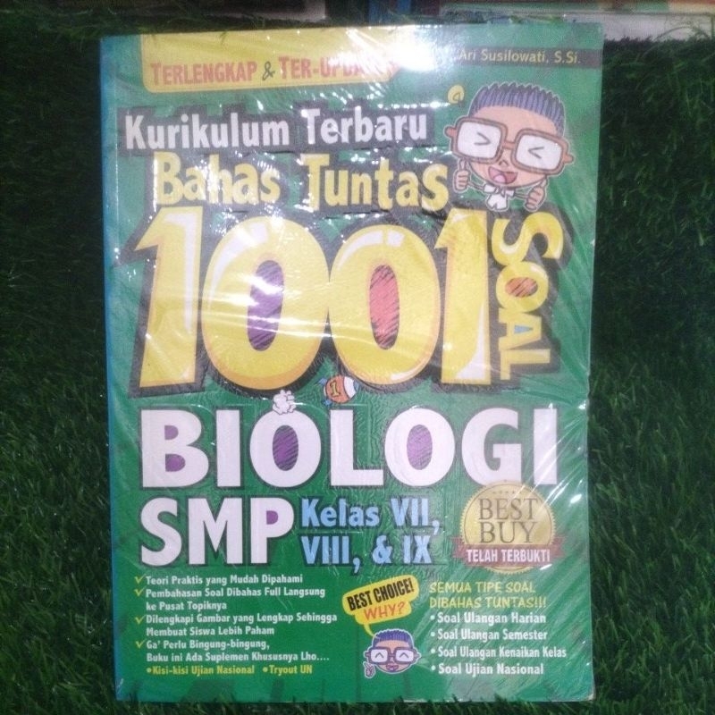 BUKU KURIKULUM TERBARU BAHAS TUNTAS 1001 SOAL BIOLOGI SMP KELAS VII VIII IX