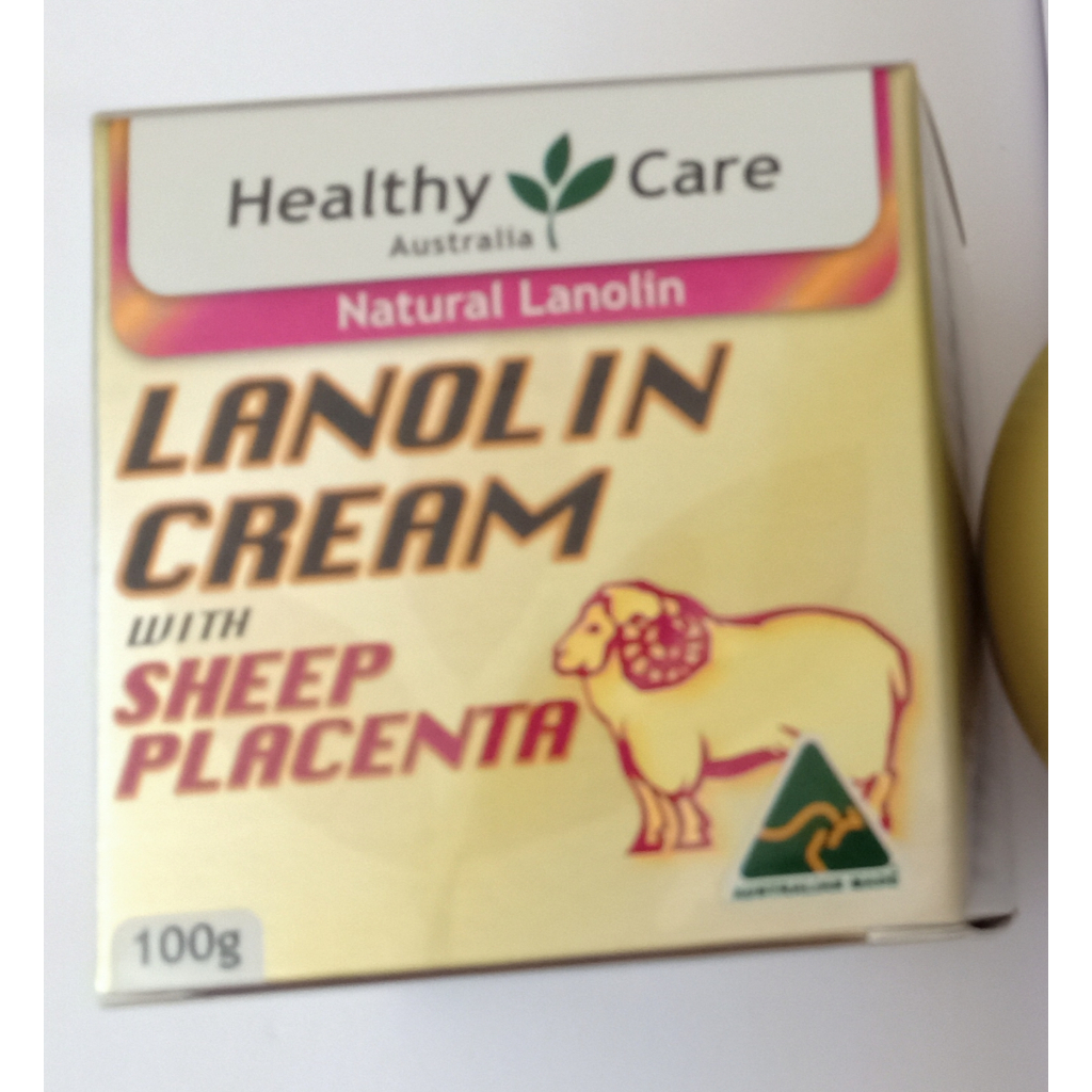 healthy care lanolin cream  with Sheep placenta 100gr original Australia  EXP 2026  Happy share bagi
