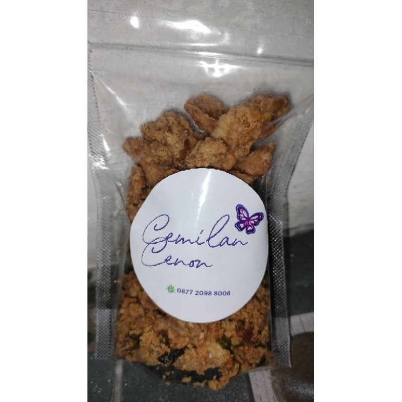 CMC- Kulit Ayam Crispy pedas daun jeruk 200gr