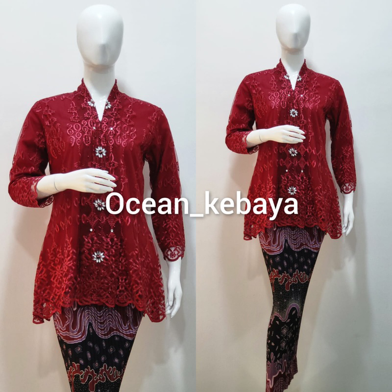 kebaya kartini modis remaja bordir payet