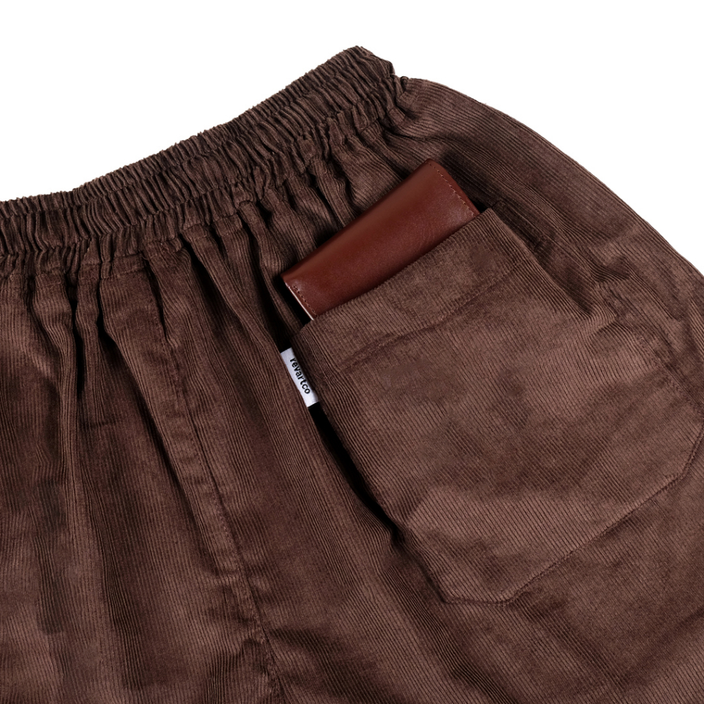 Revartco Brown Corduroy Shorts