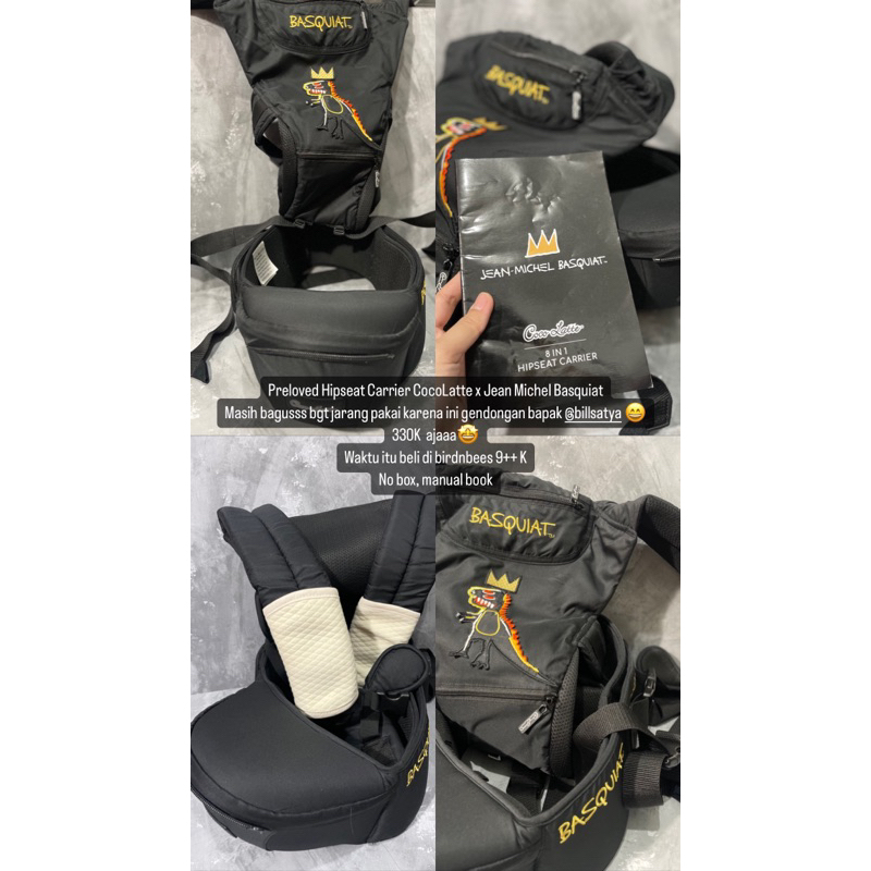 Preloved CocoLatte Hipseat x Jean Michel Basquiat